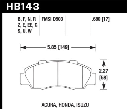 HAWK PERFORMANCE BRAKE PADS